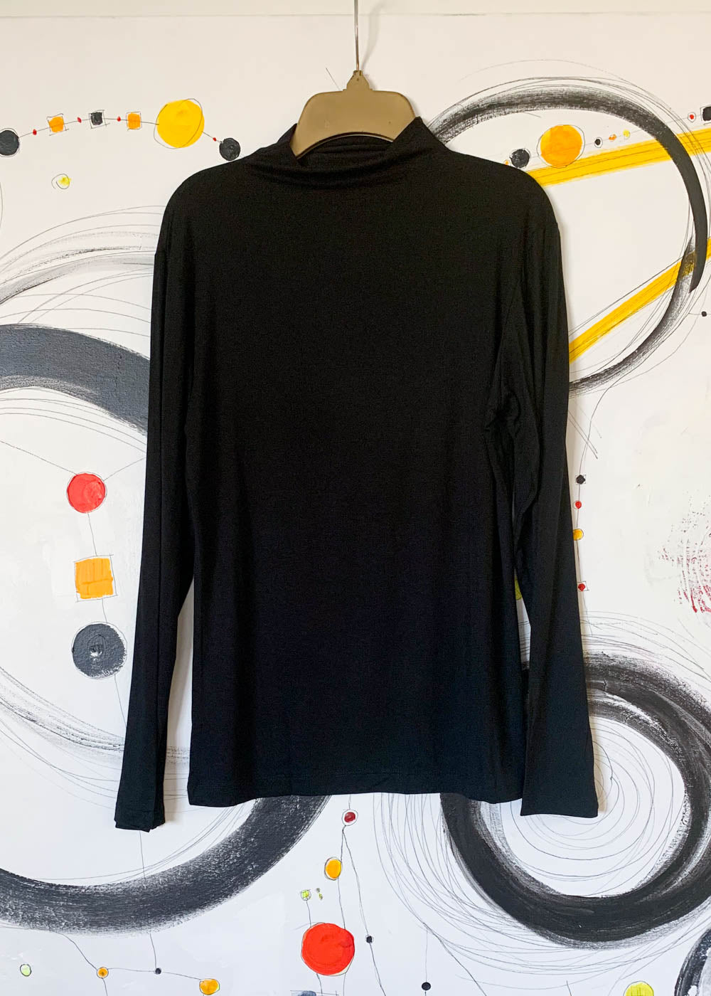 Brigitte Long Sleeve  Mockneck Top