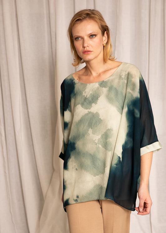 Capri Poncho in Desert Ombre - In Stock