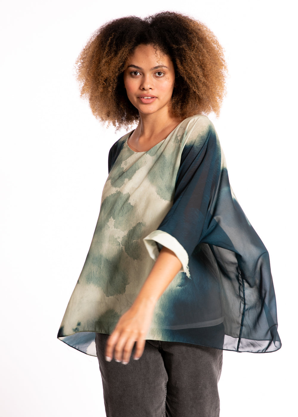 Capri Poncho in Desert Ombre - In Stock