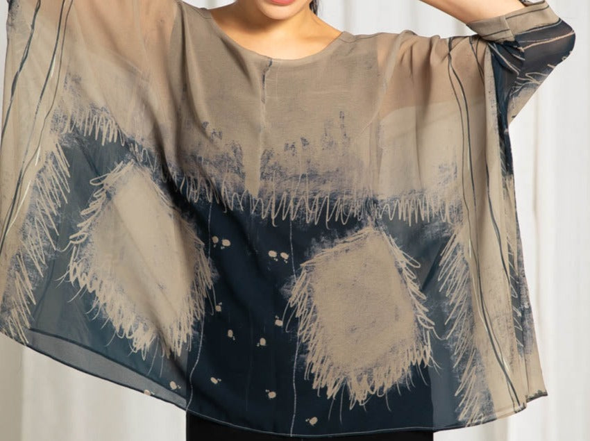 Capri Poncho in Western - In Stock