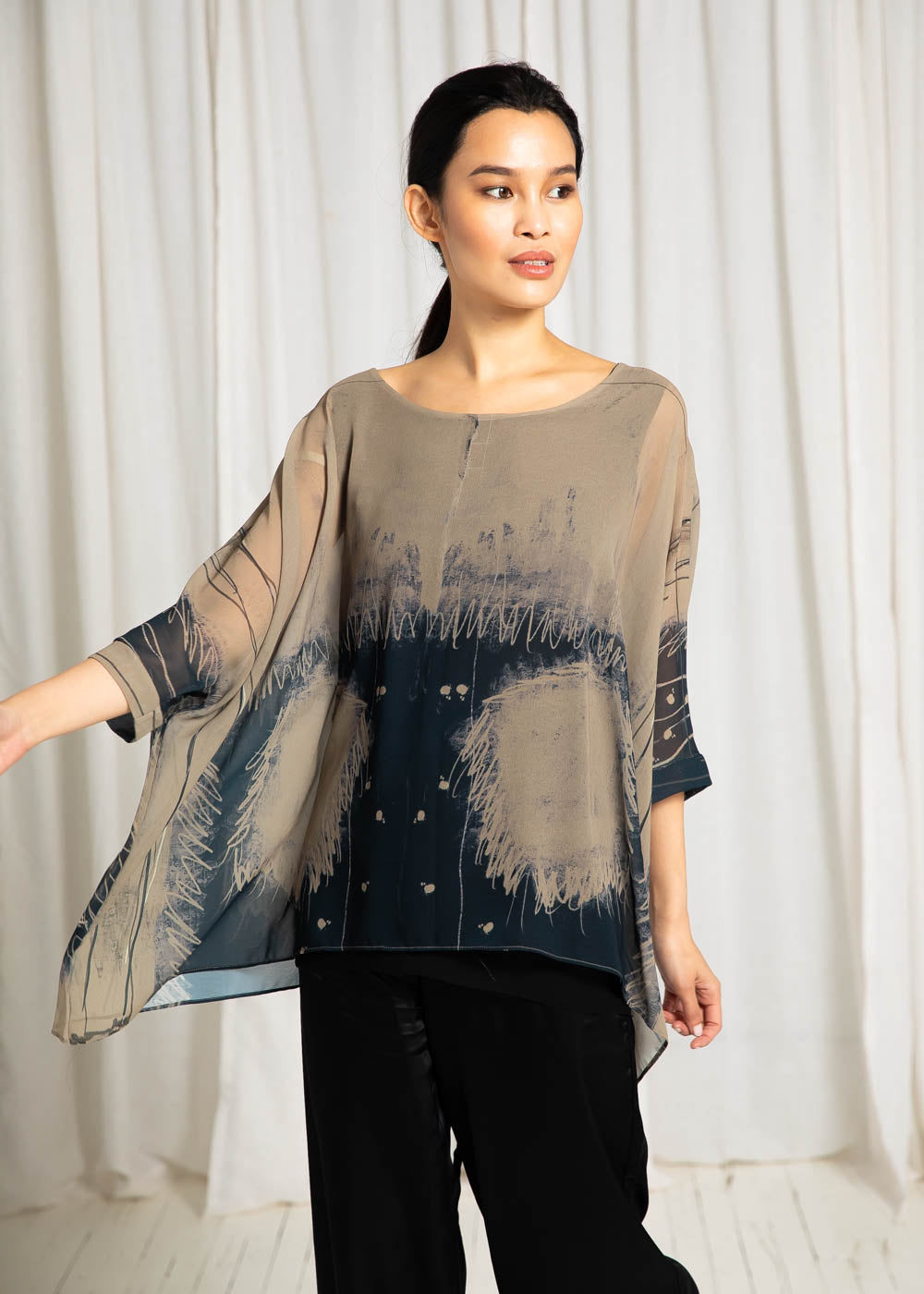 Capri Poncho in Western - In Stock