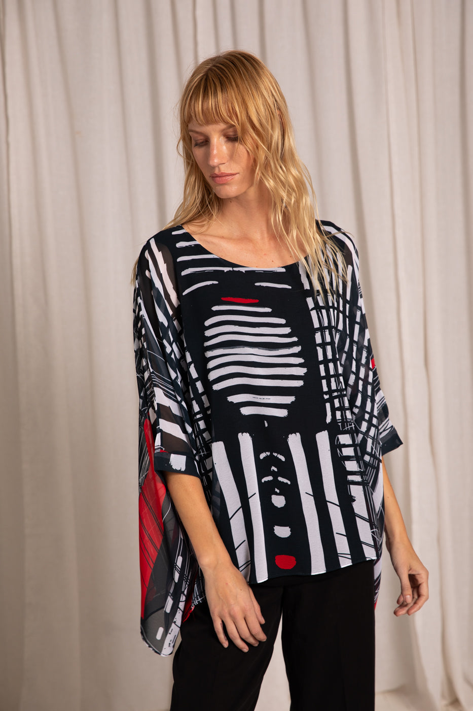 Capri Poncho in Frontier - In Stock