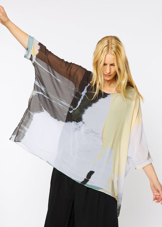 Capri Poncho in New Page - In Stock