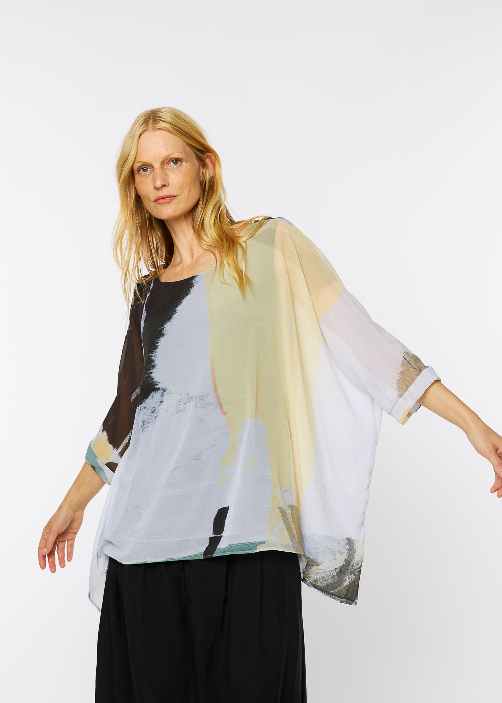 Capri Poncho in New Page - In Stock