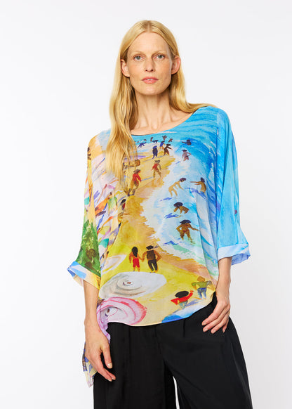 Capri Poncho in French Riviera