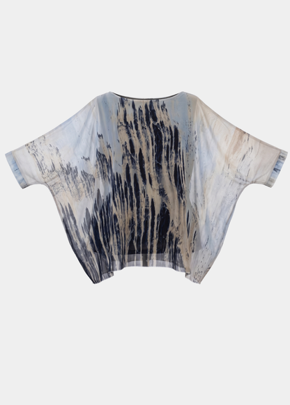 Capri Poncho in Here & There