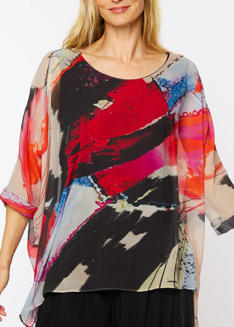 Capri Poncho in Crescendo