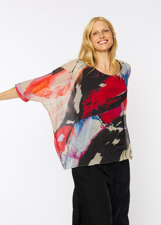 Capri Poncho in Crescendo