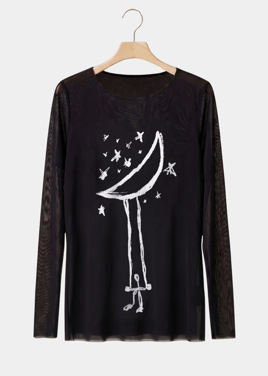 La Nuit - Florence Double Sheer Top