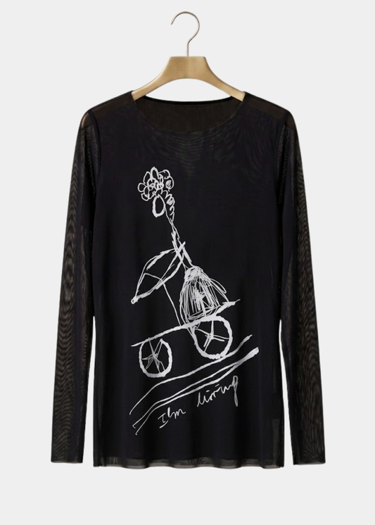 I'm Living - Florence Double Sheer Top