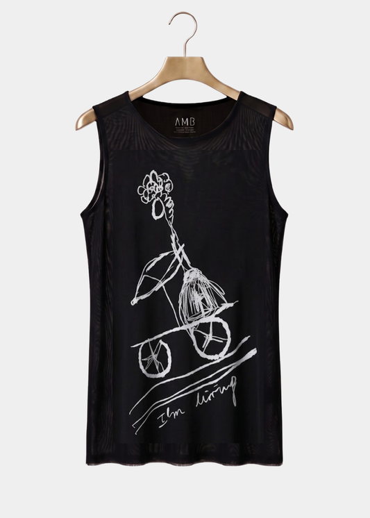 I'm Living - Florence Mesh Tank Top