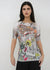 Florence Solid Double Sheer Short Sleeve Top - Prints