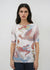 Florence Solid Double Sheer Short Sleeve Top - Prints