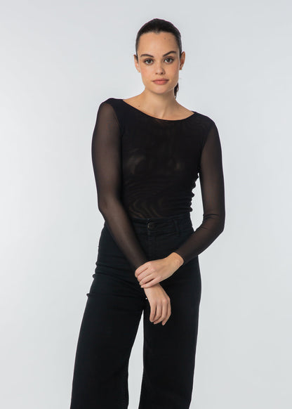 Florence Solid Double Sheer Top