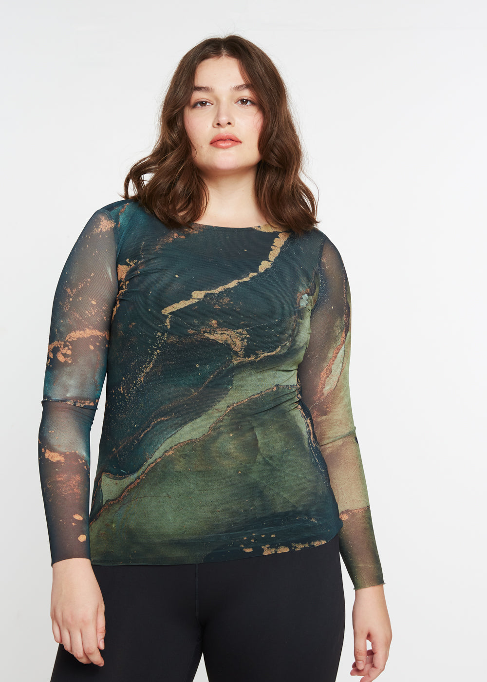 Jade - Florence Double Sheer Top