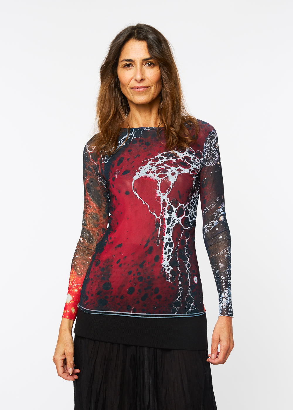 Scarlet Tide - Florence Double Sheer Top