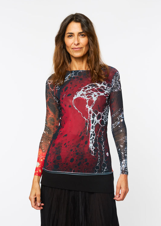 Scarlet Tide - Florence Double Sheer Top - In Stock