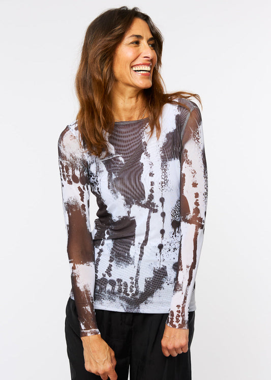 Echoes - Florence Double Sheer Top - In Stock