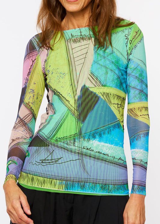 Angles - Florence Double Sheer Top - In Stock