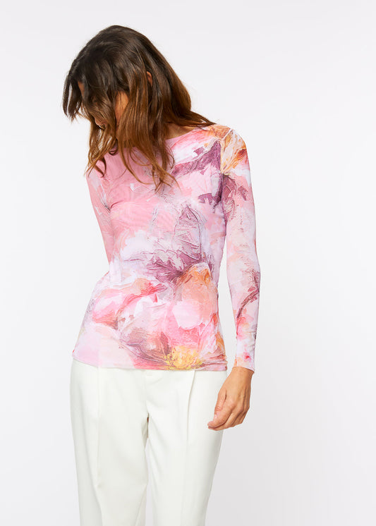 Feeling Rosey - Florence Double Sheer Top - In Stock