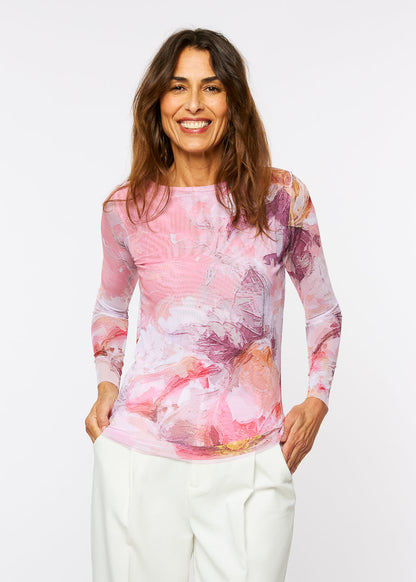 Feeling Rosey - Florence Double Sheer Top