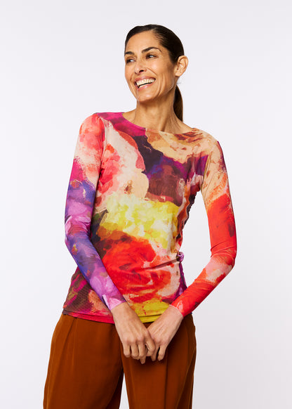 Macro Bloom - Florence Double Sheer Top