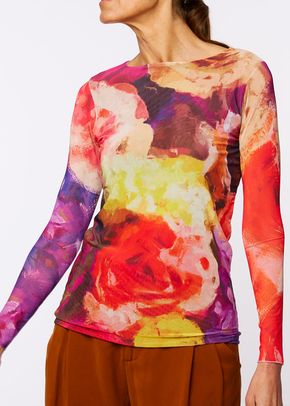 Macro Bloom - Florence Double Sheer Top