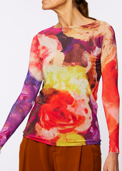 Macro Bloom - Florence Double Sheer Top