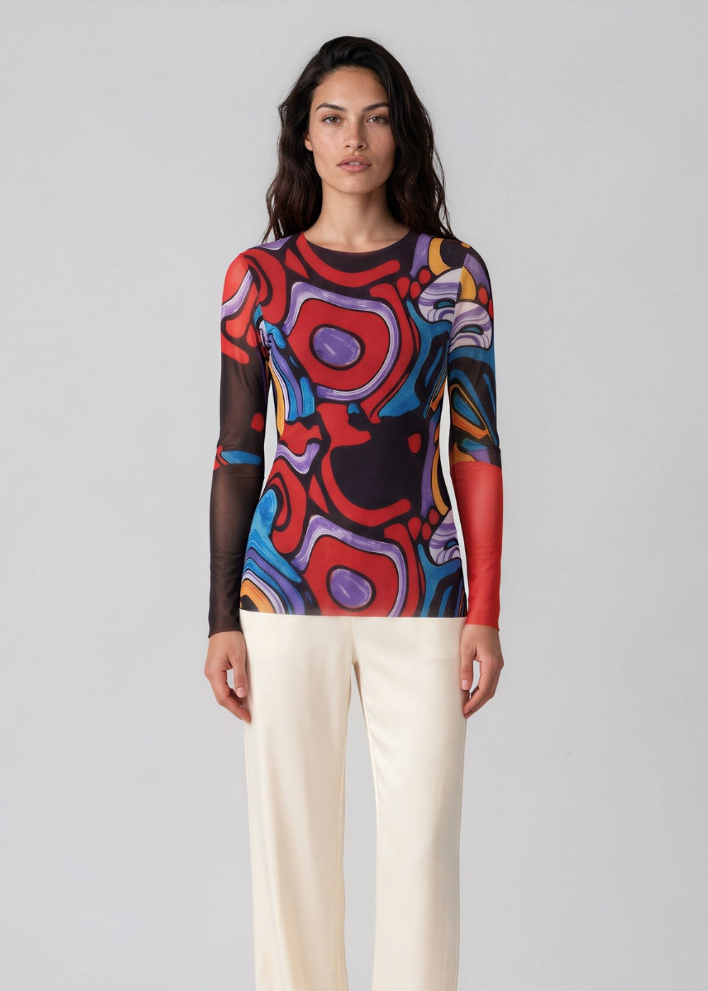 Capricious - Florence Double Sheer Top
