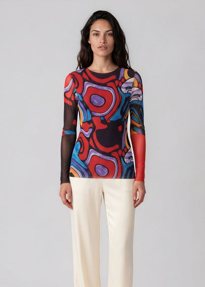 Capricious - Florence Double Sheer Top