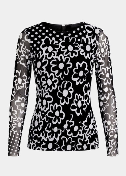 Twiggy - Florence Double Sheer Top