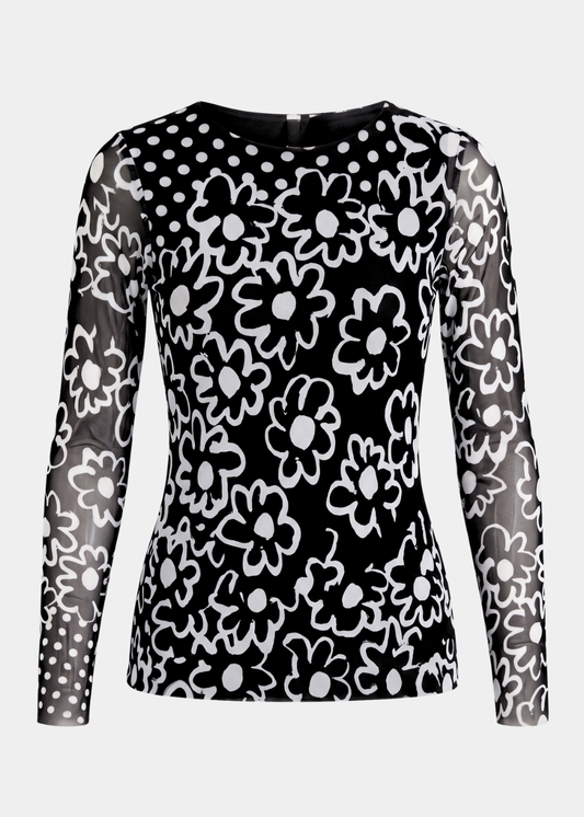Twiggy - Florence Double Sheer Top