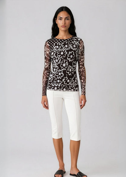 Twiggy - Florence Double Sheer Top