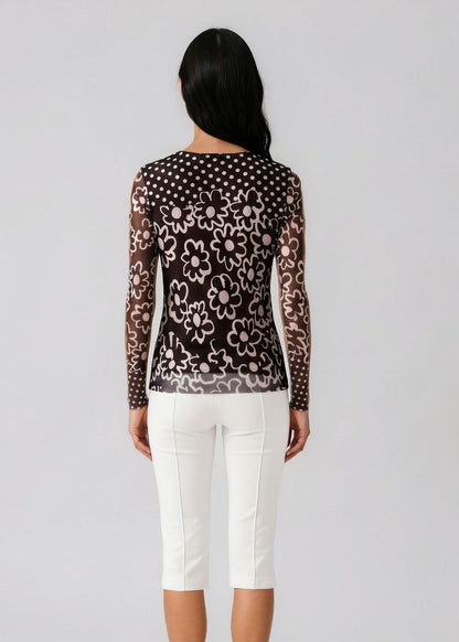 Twiggy - Florence Double Sheer Top