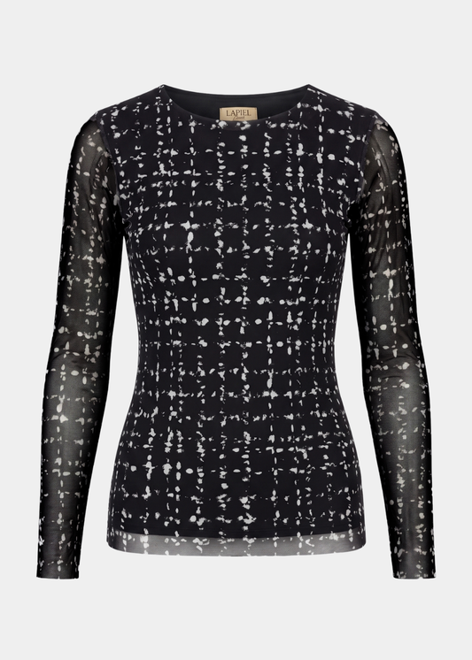 Tweed Texture - Florence Double Sheer Top