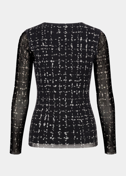 Tweed Texture - Florence Double Sheer Top