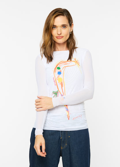Bird of a Feather - Florence Double Sheer Top (DTF)