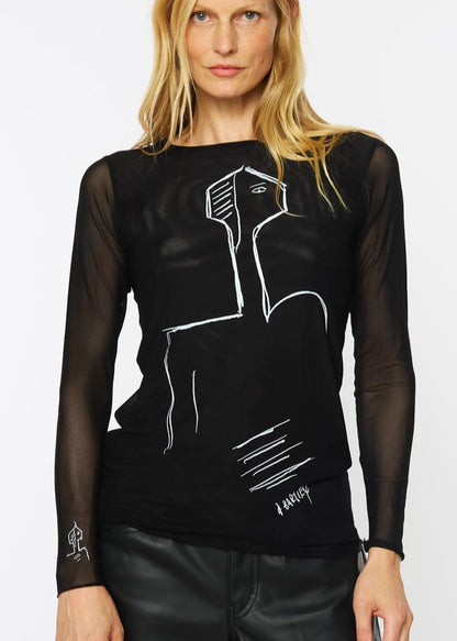 Femme - Florence Double Sheer Top (DTF)