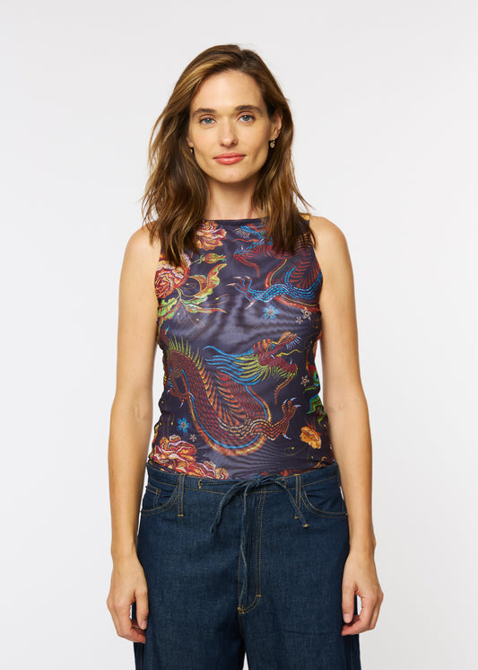 Dragon Rose - Florence Mesh Tank Top