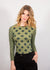 Grunge Polka Dot Raw Edge Second Skin Top  - In Stock