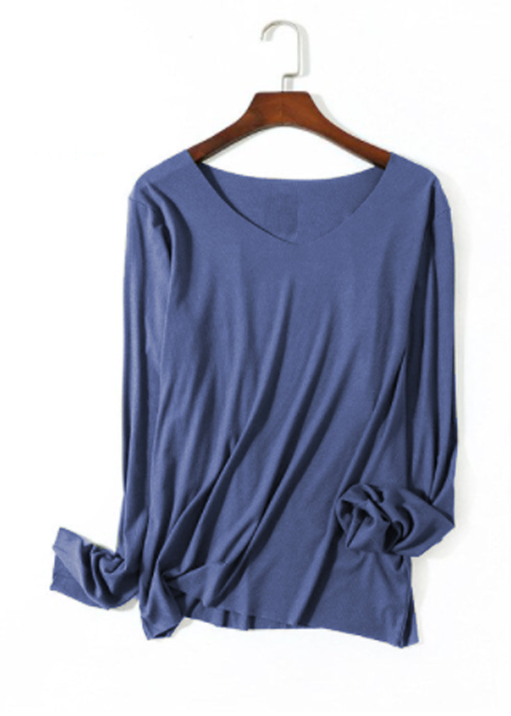 Kate Long Sleeve V Neck Top