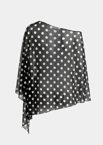 Mila Ponshawl in Polka Dot on Black