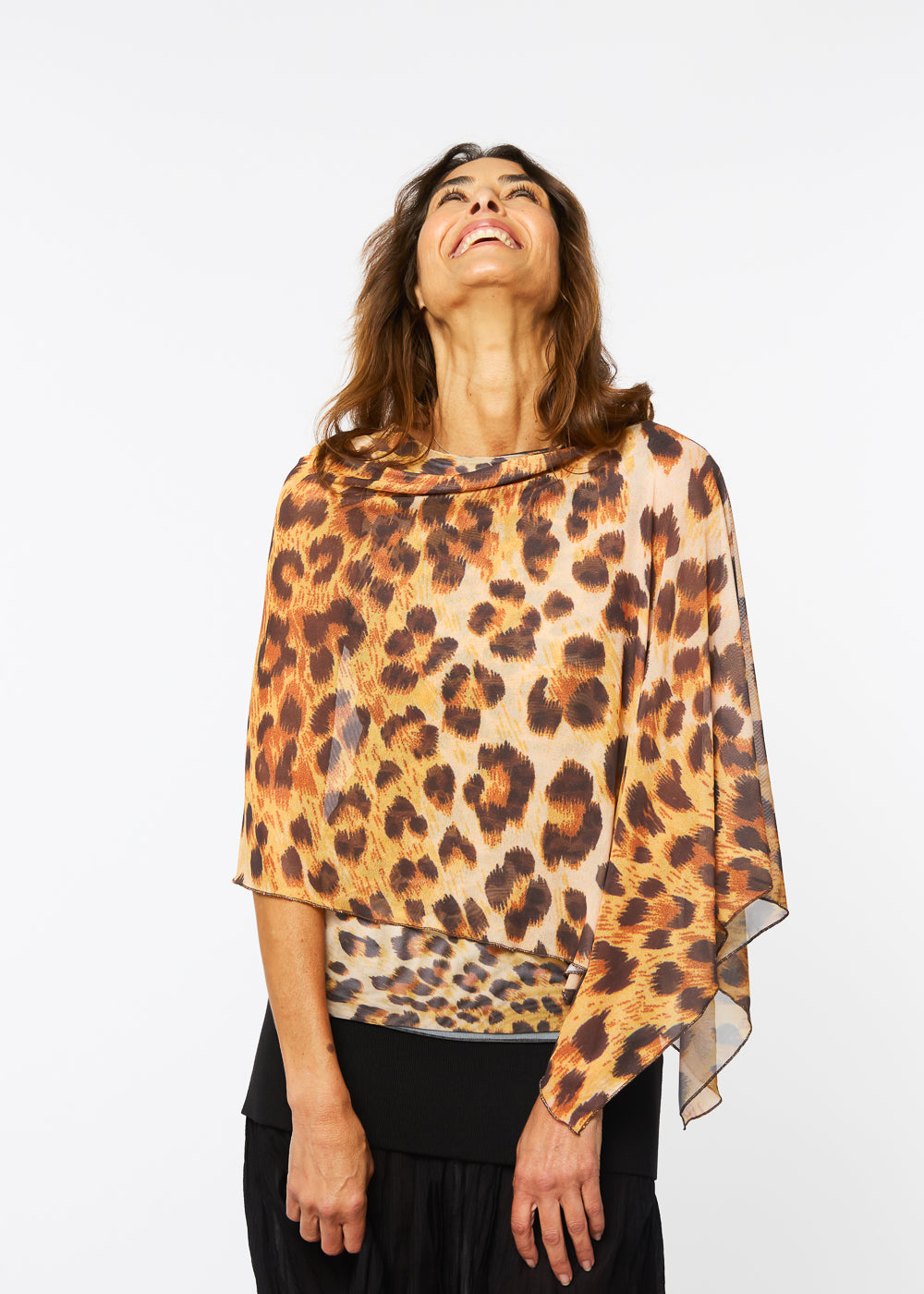 Mila Ponshawl in Leopard - In Stock
