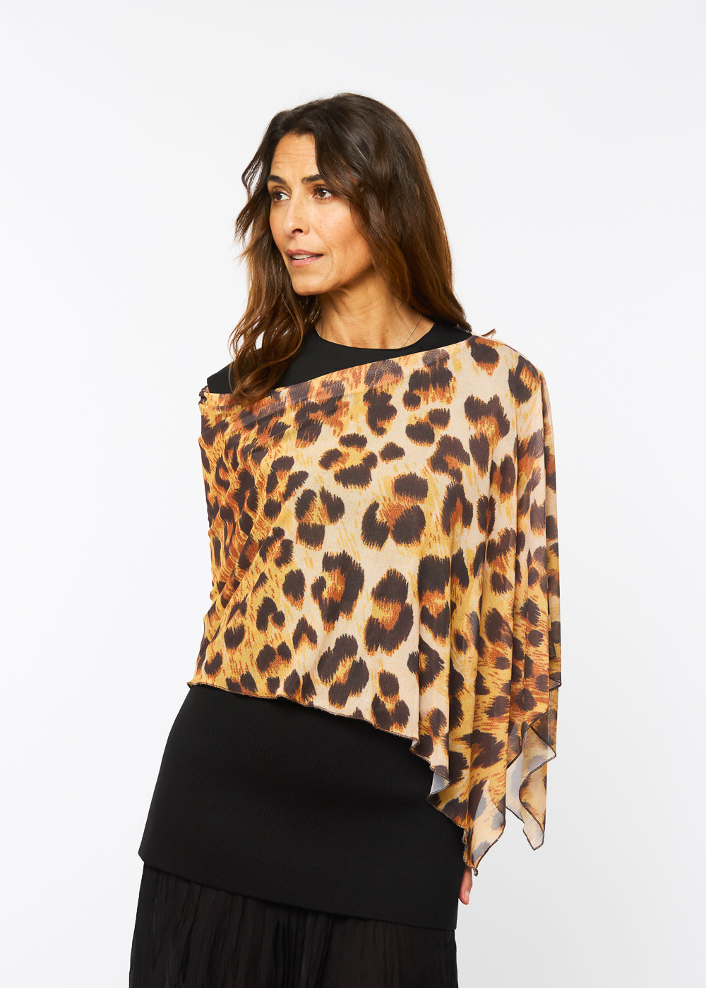 Mila Ponshawl in Leopard - In Stock