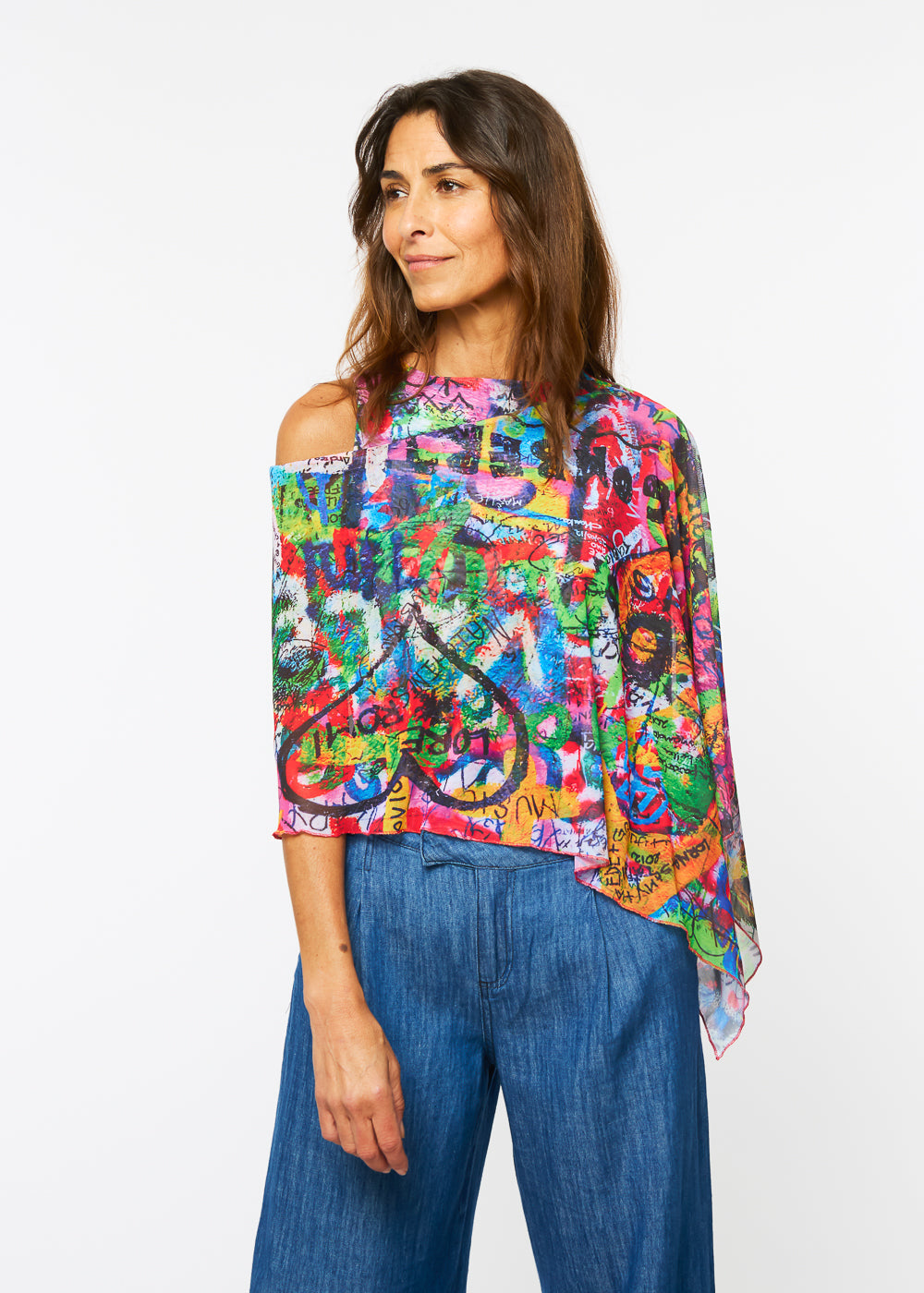 Mila Ponshawl in Peace & Love - In Stock