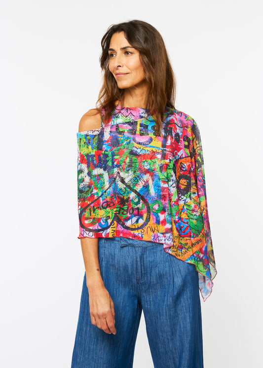 Mila Ponshawl in Peace & Love - In Stock