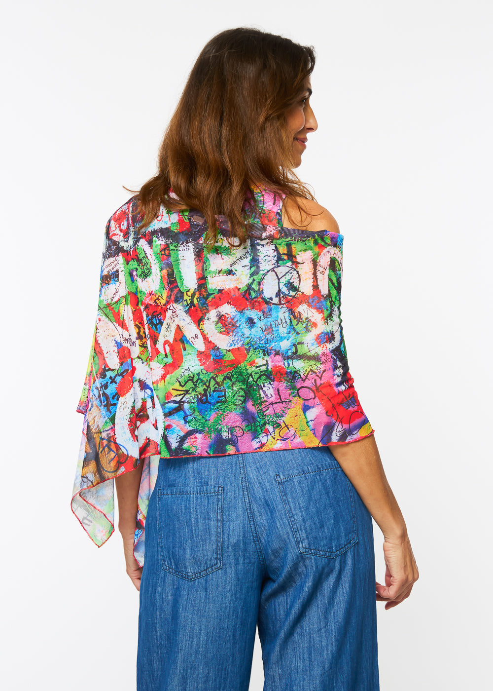 Mila Ponshawl in Peace & Love - In Stock