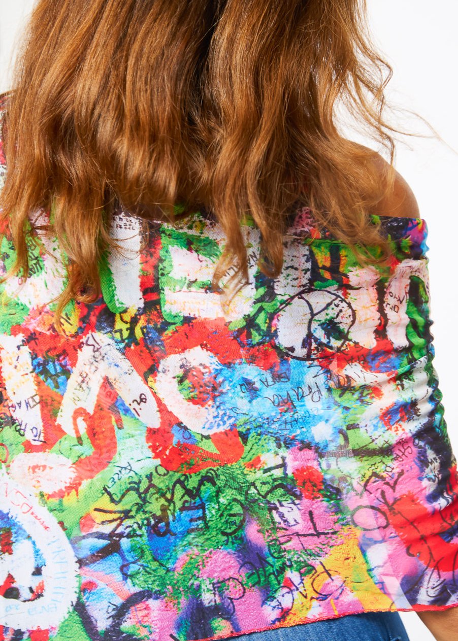 Mila Ponshawl in Peace & Love - In Stock