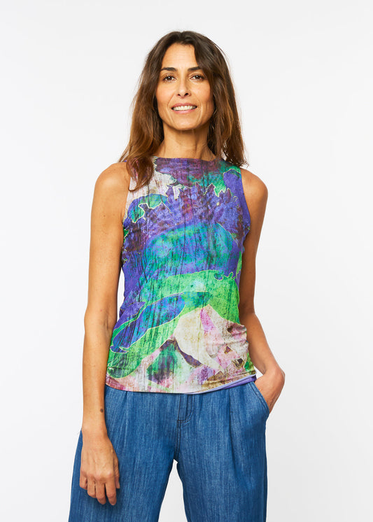 Nostalgic - Florence Solid Double Sheer Tank Top - In Stock