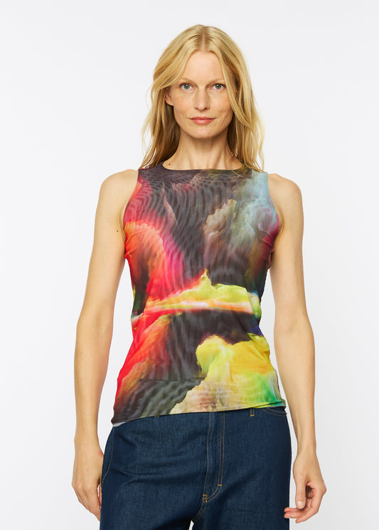 Surreal - Florence Solid Double Sheer Tank Top